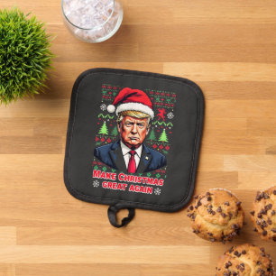 Weihnachten wieder großartig Weihnachten Ugly Xmas Topflappen