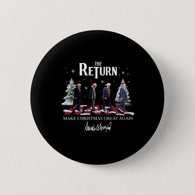 Weihnachten wieder großartig Weihnachten Weihnacht Button (Vorderseite)