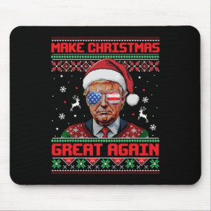 Weihnachten wieder großartig Xmas Funny Trump Paja Mousepad