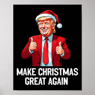 Weihnachten wieder großartig Xmas Funny Trump Paja Poster