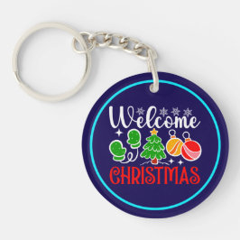 Weihnachten Willkommen Schlüsselanhänger