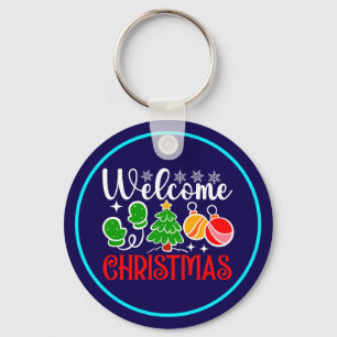 Weihnachten Willkommen Schlüsselanhänger