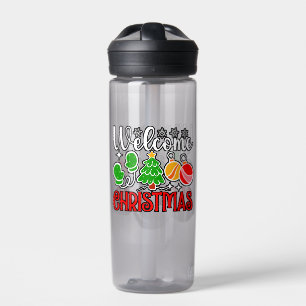 Weihnachten Willkommen Trinkflasche