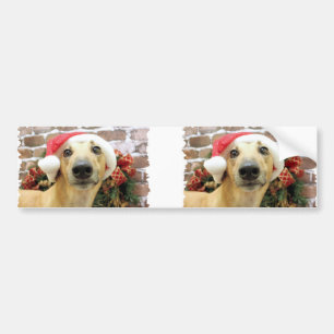 Weihnachten - Windhund - Pena Autoaufkleber