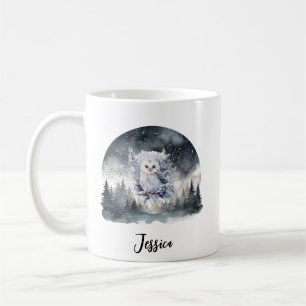 Weihnachten Winter Bergwald Abenteuer Schnee Kunst Kaffeetasse