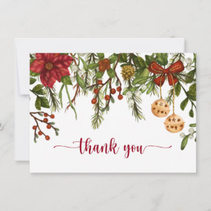 Weihnachten, Winter Berries, Weihnachten, Vielen D Dankeskarte