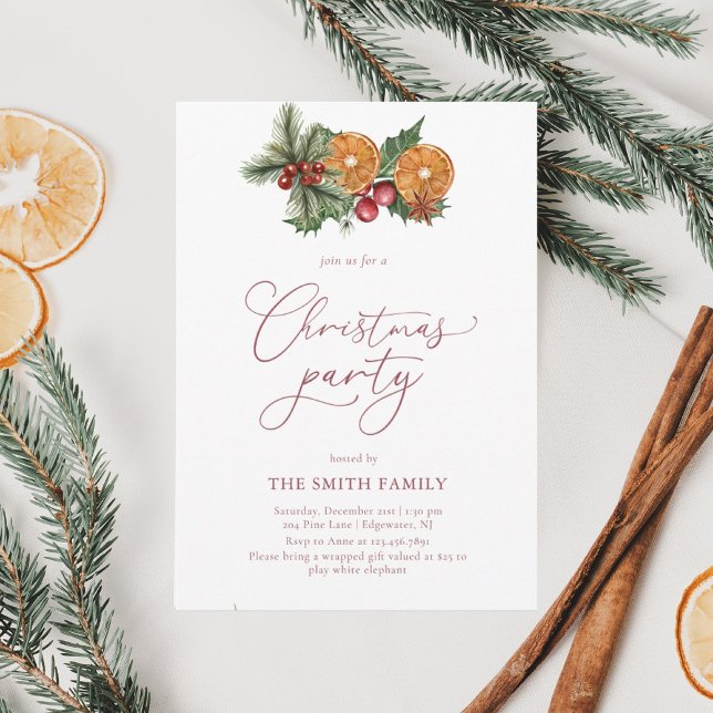 Weihnachten Winter floral Merry Little Brautparty Einladung (Von Creator hochgeladen)