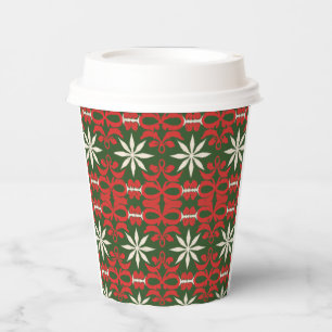 Weihnachten/Winter gemustert Pappbecher