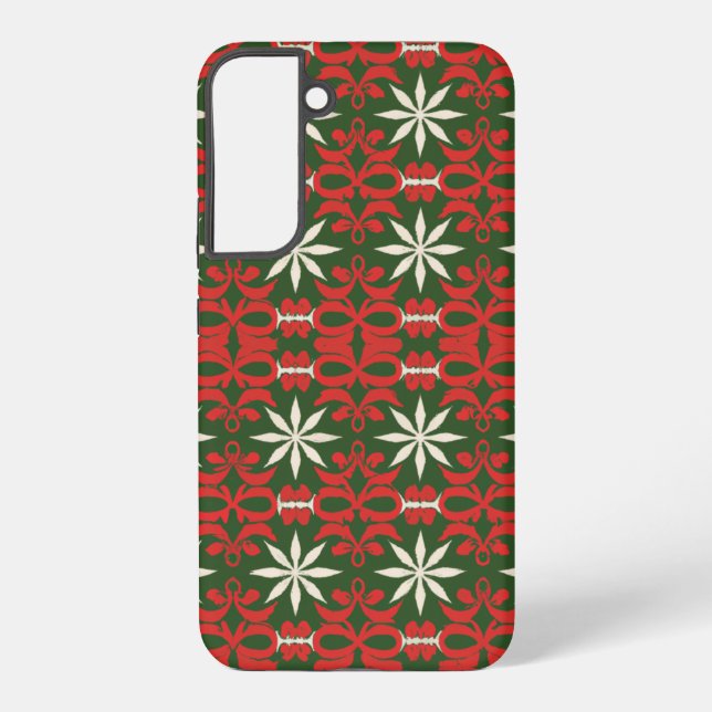 Weihnachten/Winter gemustert Samsung Galaxy Hülle (Rückseite)