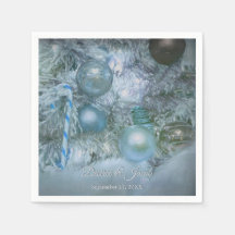 Weihnachten Winter Hochzeitsfeiern Blaue Aquamarin