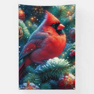 Weihnachten/Winter Kardinal Banner
