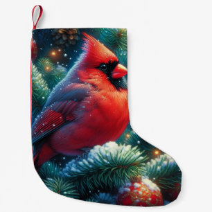 Weihnachten/Winter Kardinal Kleiner Weihnachtsstrumpf