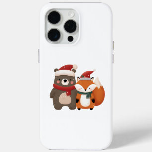 Weihnachten/Winter Niedlicher Bär & Fox Case-Mate iPhone Hülle