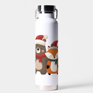 Weihnachten/Winter Niedlicher Bär & Fox Trinkflasche