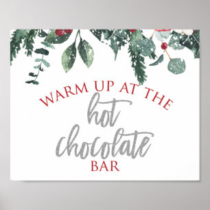 Weihnachten Winter Onederland Heiße Schokolade Poster
