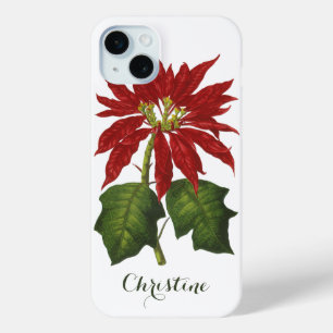 Weihnachten, Winter-Pflanze Red Poinsettia Case-Mate iPhone Hülle