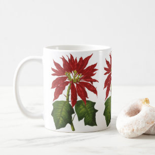 Weihnachten, Winter-Pflanze Red Poinsettia Kaffeetasse