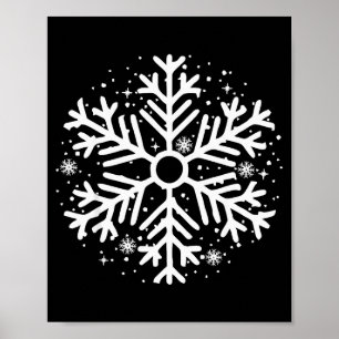 Weihnachten Winter Schneeflocken-Passende Familien Poster