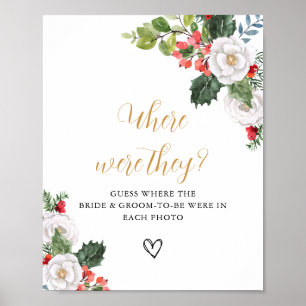 Weihnachten Winter Wo waren sie Brautparty  Poster