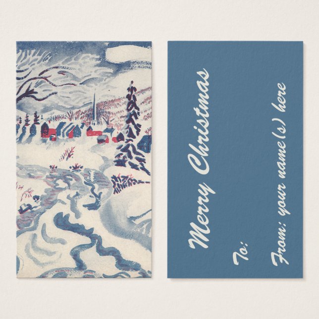 Weihnachten, Winterdorf Schnee (Vorne & Hinten)