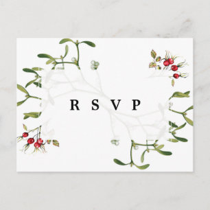 Weihnachten Winterurlaub Hochzeit rsvp Postkarte
