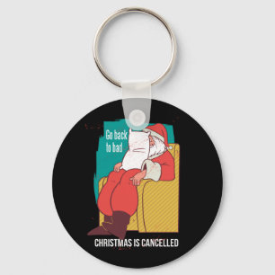 Weihnachten wird abgesagt Weihnachtsmann Humorisch Schlüsselanhänger