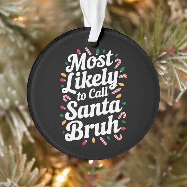 Weihnachten wird die Familie Santa Bruh Xmas nenne Ornament (Baum)