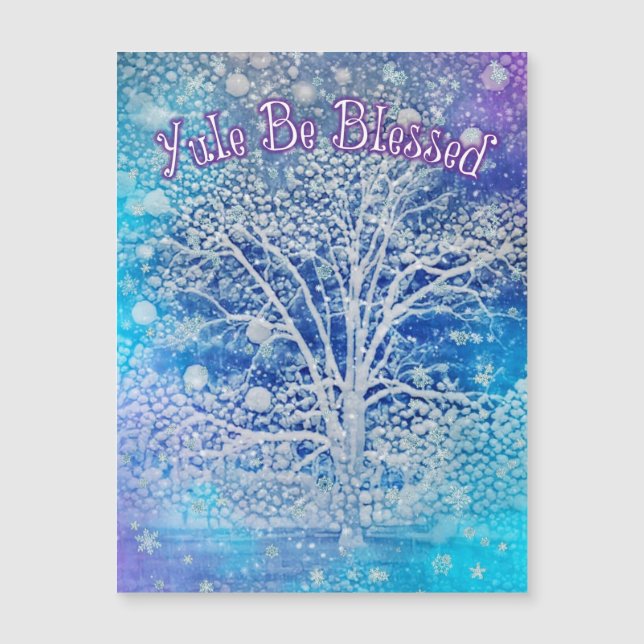 Weihnachten wird gesegnet magnetkarte (Vorderseite)