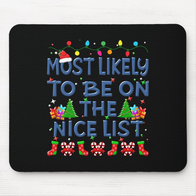 Weihnachten wird höchstwahrscheinlich auf der List Mousepad (Vorne)