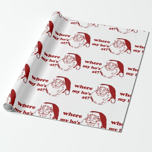 Weihnachten wo mein hos WeihnachtsSpaß Geschenkpapier (Ungerollt)