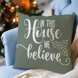 Weihnachten Wohngestaltung in diesem Haus glauben Kissen