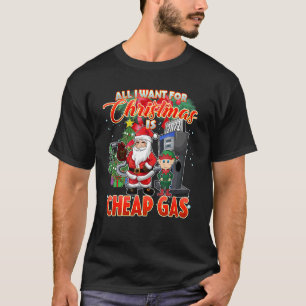 Weihnachten wollte ich zu Weihnachten billiges Gas T-Shirt
