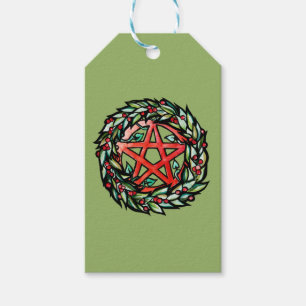 Weihnachten Wreath Pentagramm Pagan Pentagram Holi Geschenkanhänger