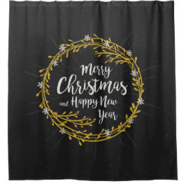 Weihnachten wünscht Duschvorhang