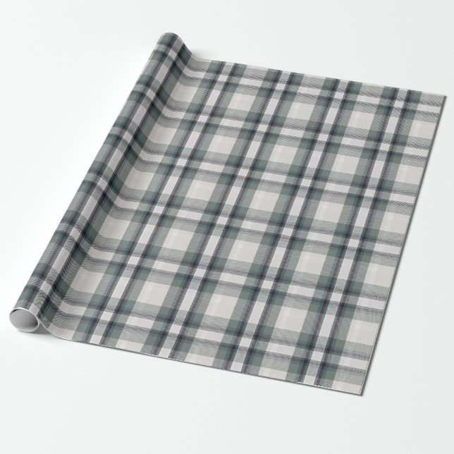 Weihnachten wünscht Karierten Flanell Feiertag Geschenkpapier (Ungerollt)