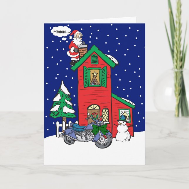 Weihnachten wünscht Motorradkarte von Gear4Getrieb (Vorderseite)