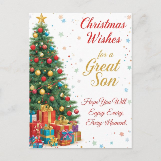 Weihnachten wünscht sich einen großen Sohn (Vorderseite)