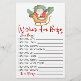 Weihnachten wünscht sich Kinderdusche Briefpapier