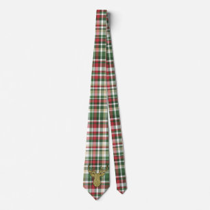 Weihnachten XMAS Kariert Tartan Mens Dress Krawatt Krawatte