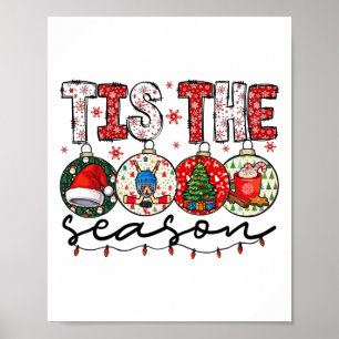 Weihnachten Xmas Vibes Hockey Fan Hockey Spieler W Poster