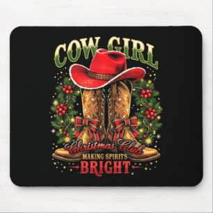 Weihnachten Y'all Xmas Kokette Cowgirl Los geht's  Mousepad