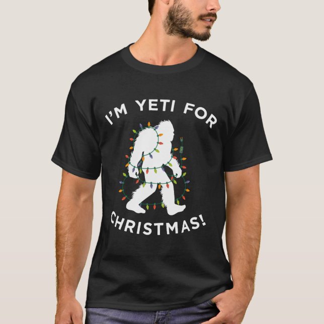 Weihnachten Yeti Bereit für Lichter Weihnachten We T-Shirt (Vorderseite)