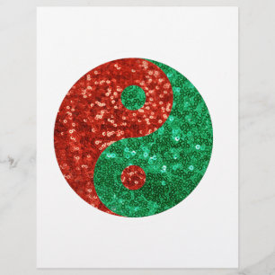 weihnachten yin yang briefkopf