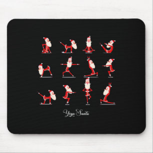 Weihnachten Yoga Pose Santa Namaste Namasleigh Mousepad
