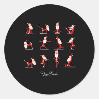 Weihnachten Yoga Pose Santa Namaste Namasleigh