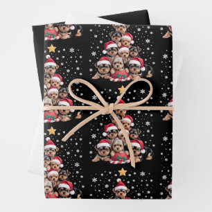 Weihnachten Yorkie Hunde Liebhaber Baum Xmas Haust Geschenkpapier Set