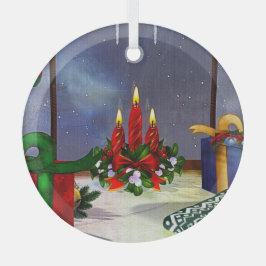 Weihnachten Zeit Reflektionen Ornament Aus Glas