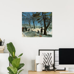 Weihnachten, Zentralpark im Winter Glackens Poster