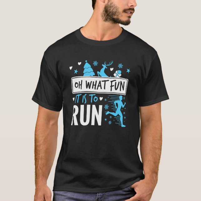 Weihnachten zu laufen, was für ein Spaß es ist zu  T-Shirt (Vorderseite)