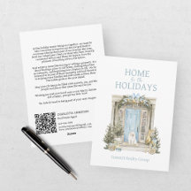 Weihnachten Zuhause Immobilienkunde Weihnachtskart